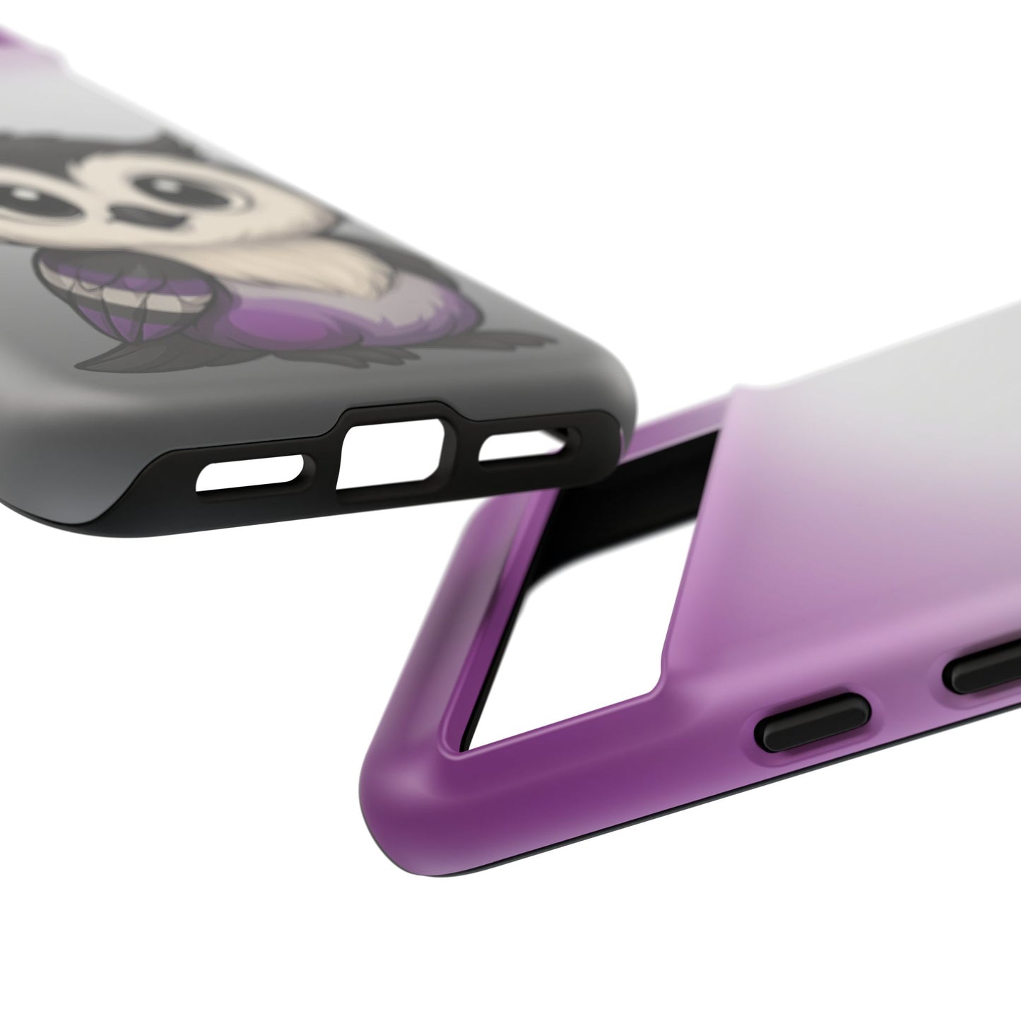 "ace-wise" – asexual pride owl android tough phone case