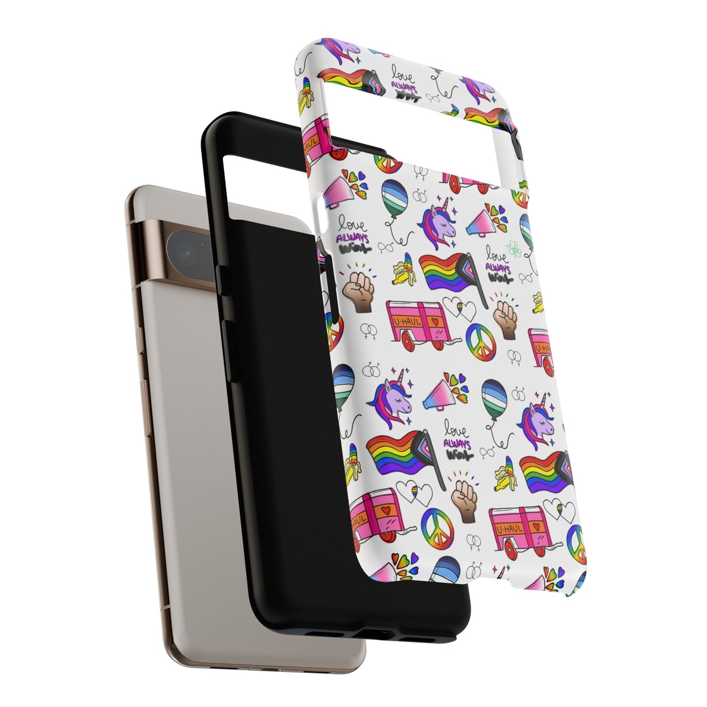 "identity mix" lgbtqia+ collage android tough phone case