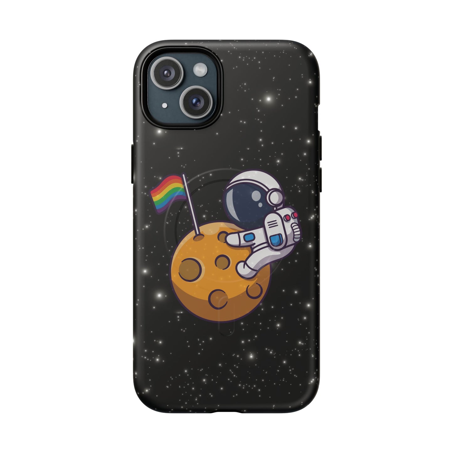 "cosmic queer" lgbtqia+ astronaut magsafe® iphone tough case