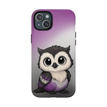 "Ace-Wise" – Asexual Pride Owl MagSafe® iPhone Tough Case