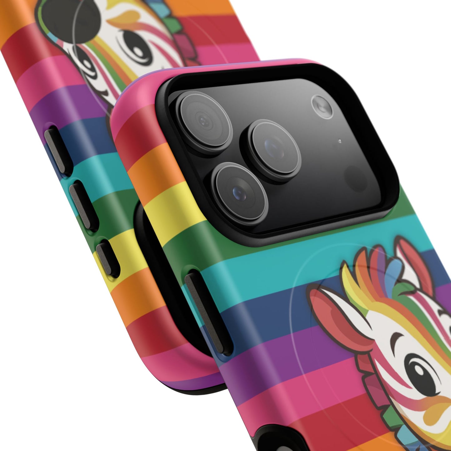 "zee the o.g." – original rainbow pride zebra magsafe® iphone tough case