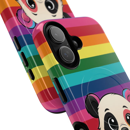 "PrideCub" – Progress + Rainbow Pride Panda MagSafe® iPhone Tough Case
