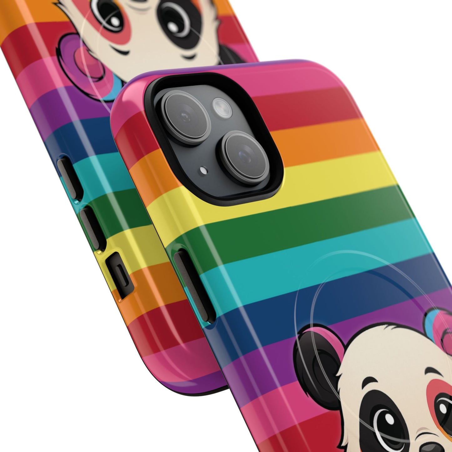 "pridecub" – progress + rainbow pride panda magsafe® iphone tough case
