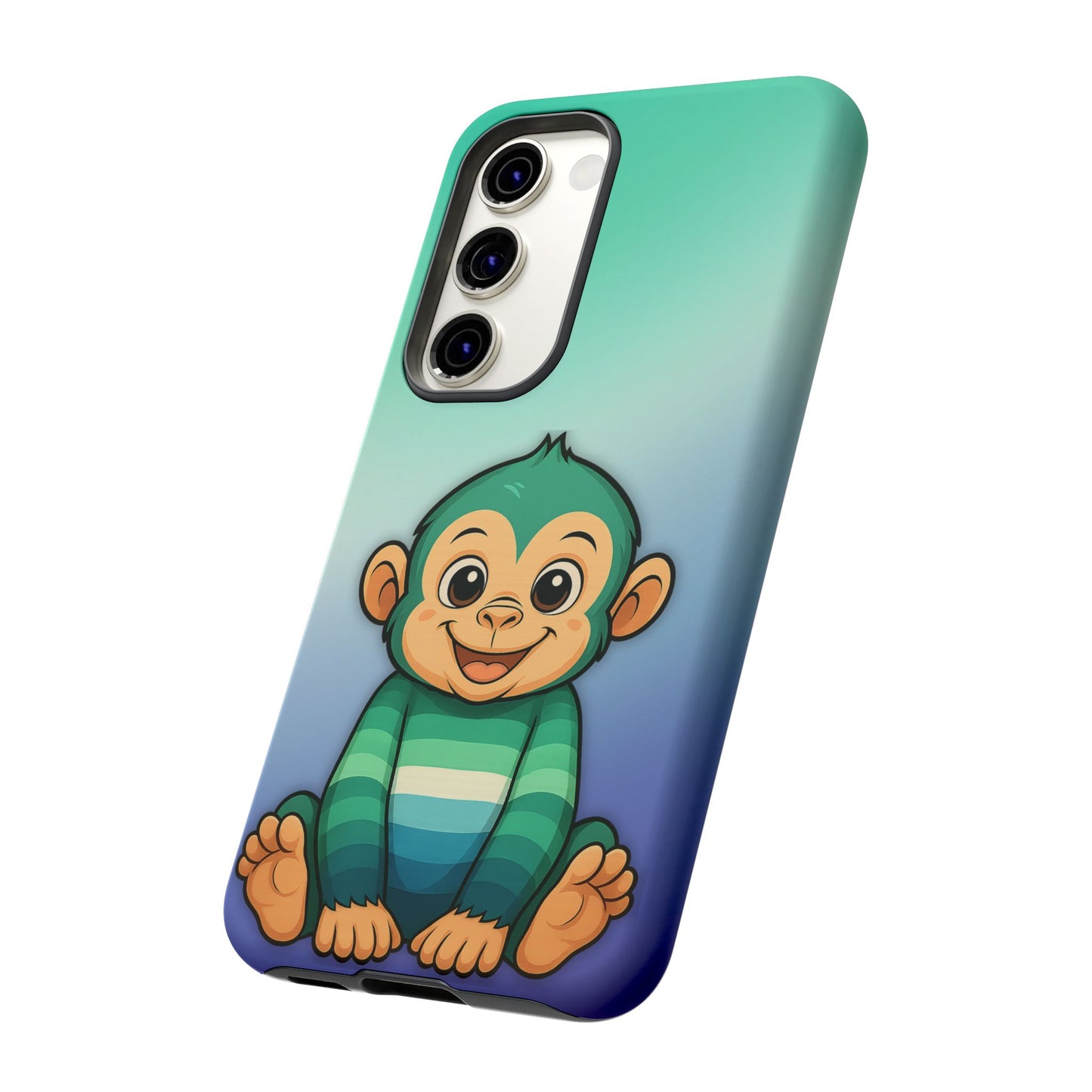 "monkey love" – gay [mlm] pride android tough phone case