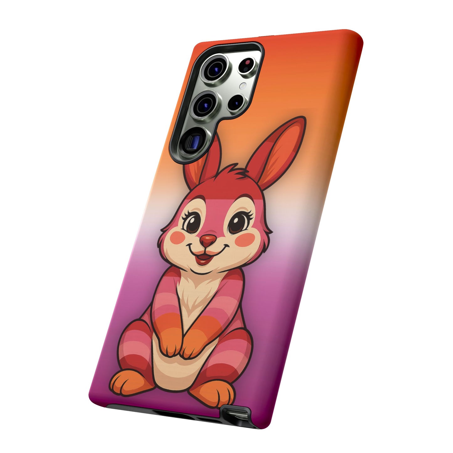 "hare to slay" – lesbian [femme] bunny android tough phone case