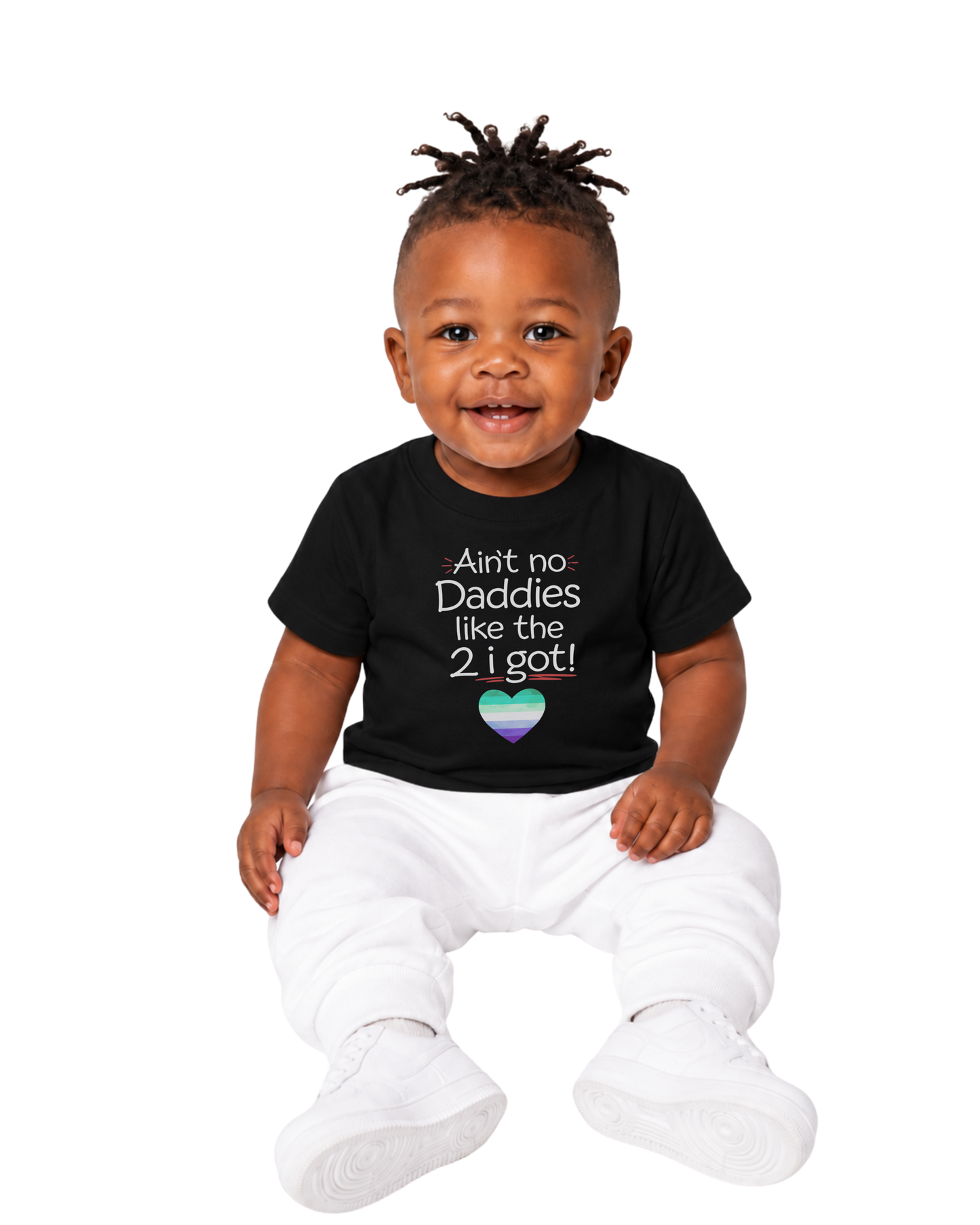 “ain’t no daddies like the 2 i got” baby jersey t-shirt