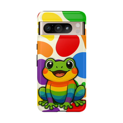 "Rainbow Ribbit" - LGBTQIA+ Pride Frog Android Tough Phone Case
