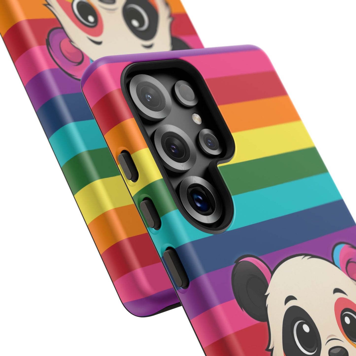 "pridecub" – progress + rainbow pride panda android tough phone case