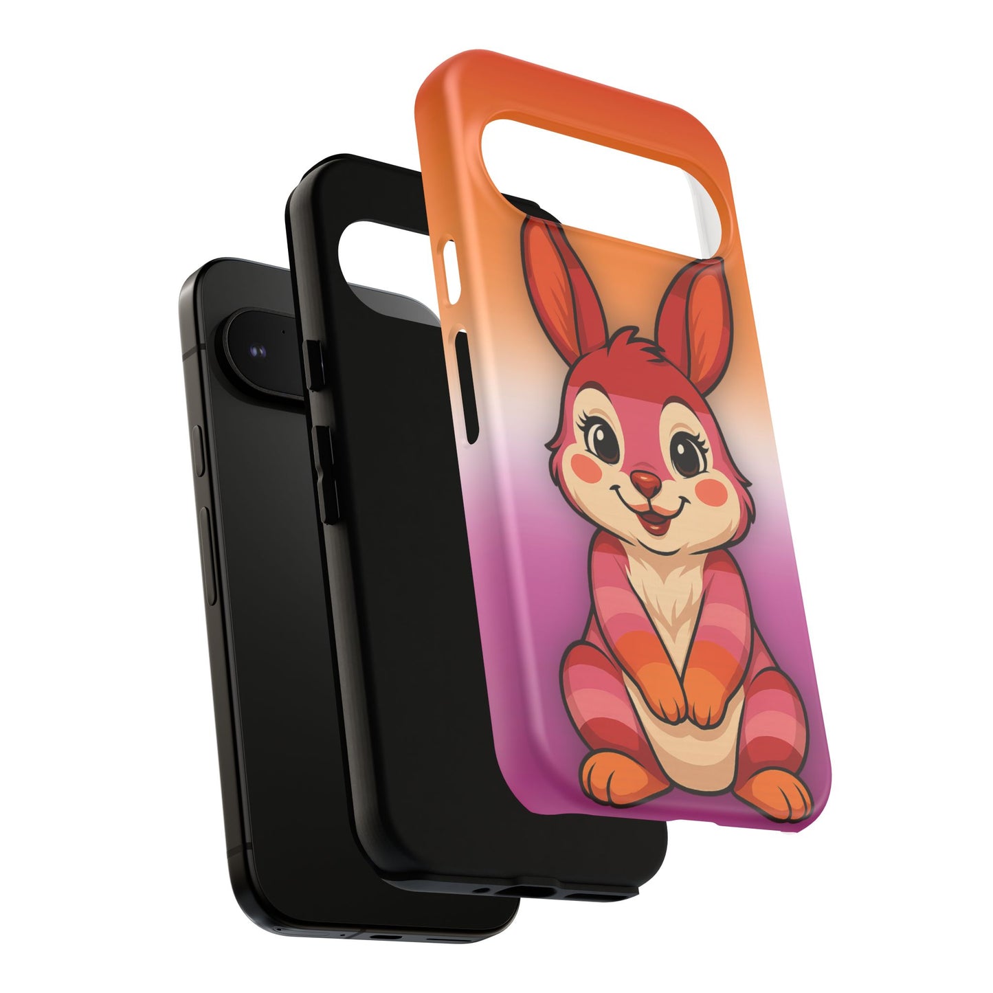 "hare to slay" – lesbian [femme] bunny android tough phone case