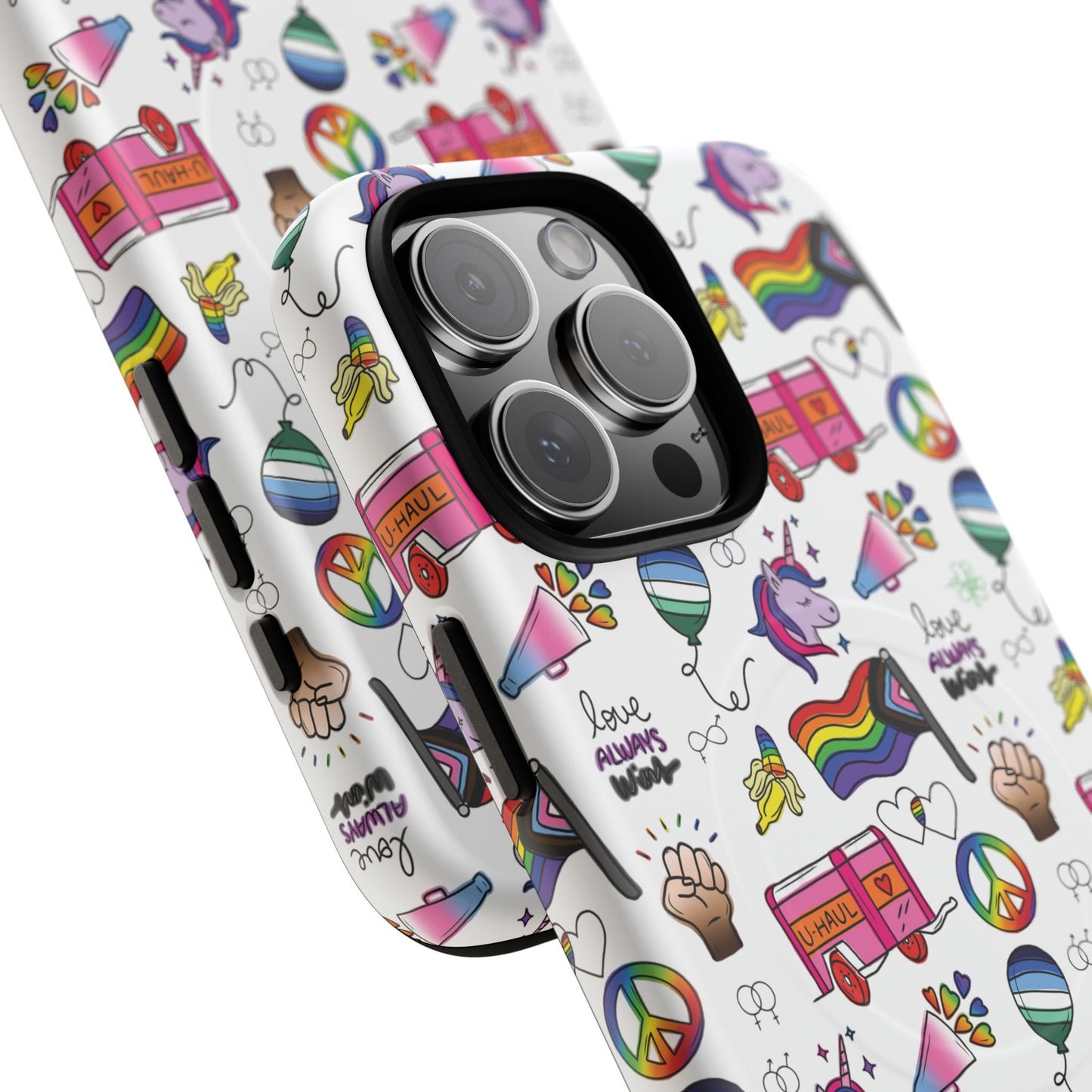 “identity mix” lgbtqia+ collage magsafe® tough iphone case
