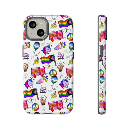 "Identity Mix" LGBTQIA+ Collage Android Tough Phone Case