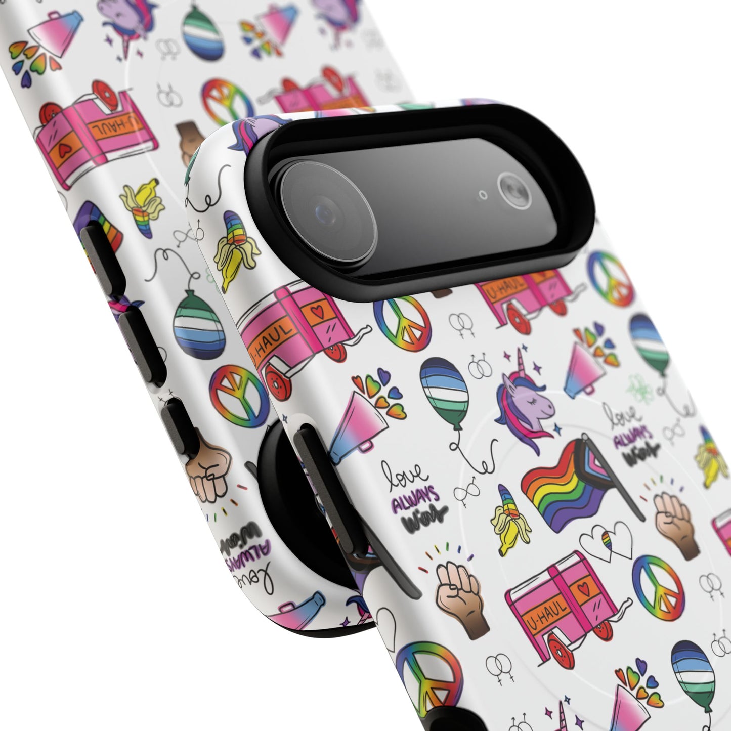 “identity mix” lgbtqia+ collage magsafe® tough iphone case