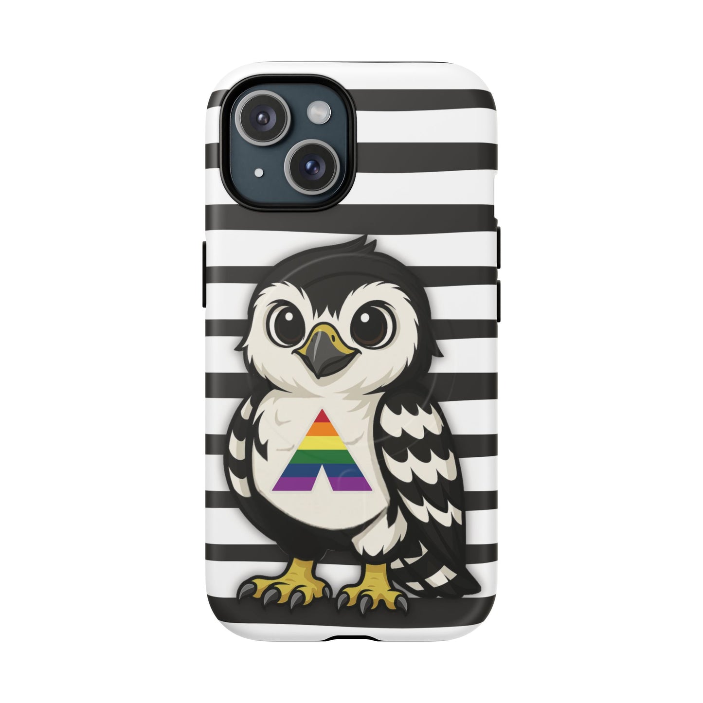 "fly with pride" – lgbtqia+ ally pride hawk magsafe® iphone tough case