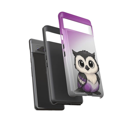 "Ace-Wise" – Asexual Pride Owl Android Tough Phone Case