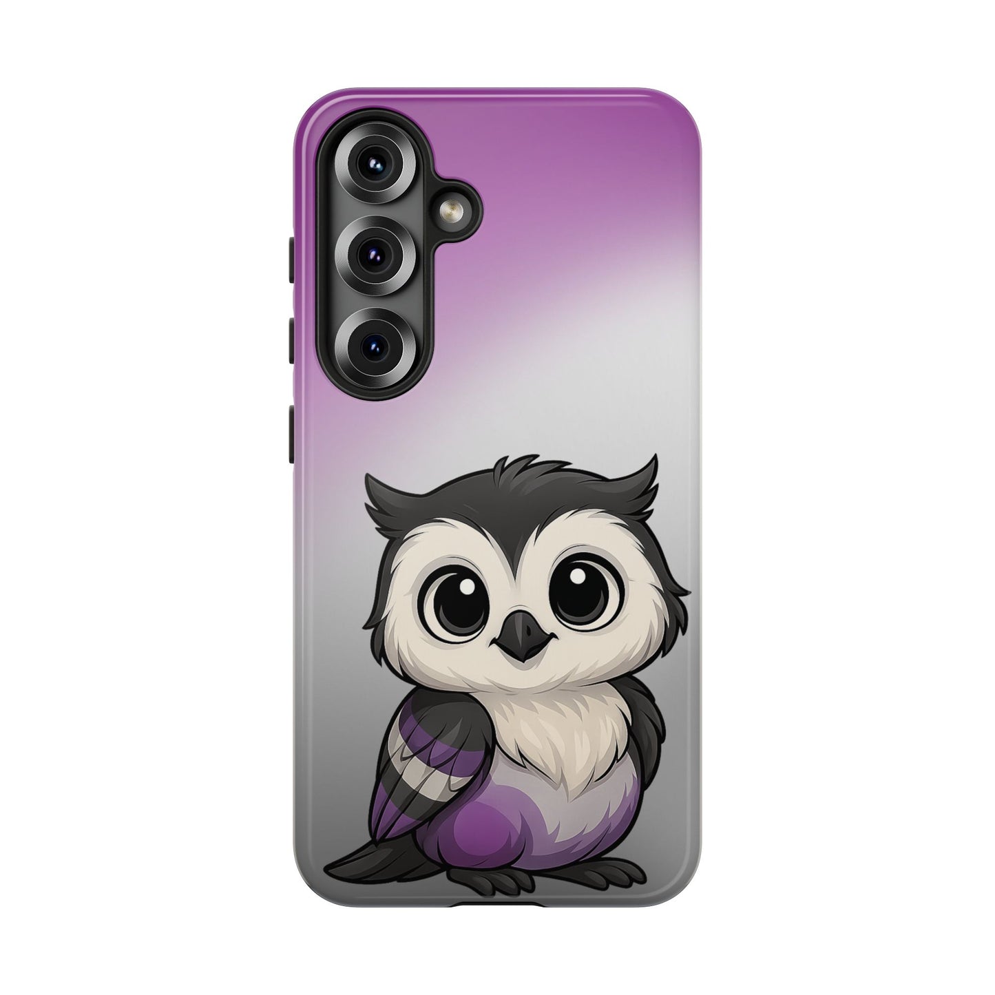 "ace-wise" – asexual pride owl android tough phone case