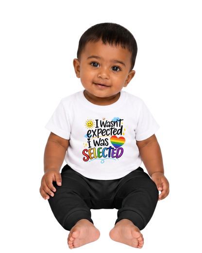 “I Wasn’t Expected; I Was Selected” Baby Jersey T-Shirt