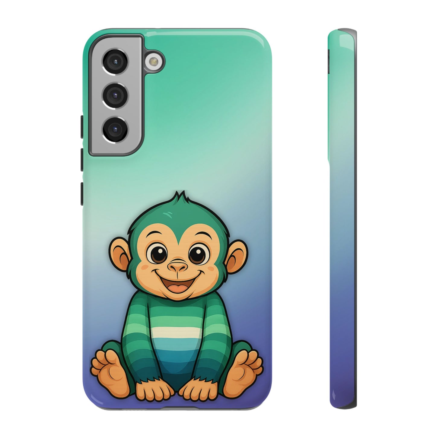 "monkey love" – gay [mlm] pride android tough phone case