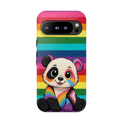 "PrideCub" – Progress + Rainbow Pride Panda Android Tough Phone Case