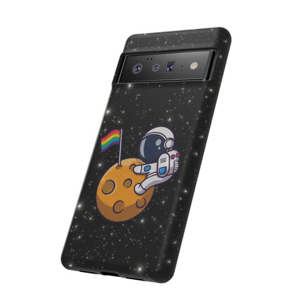 "Cosmic Queer" LGBTQIA+ Android Astronaut Tough Phone Case