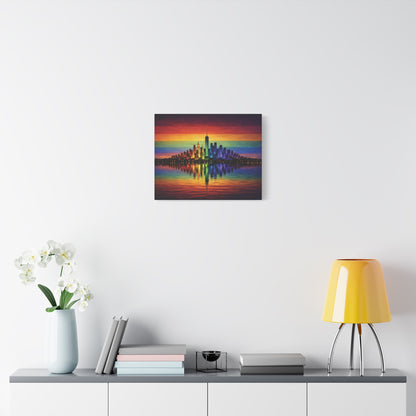 City of Us | LGBTQ Pride Rainbow Skyline Canvas Wall Art