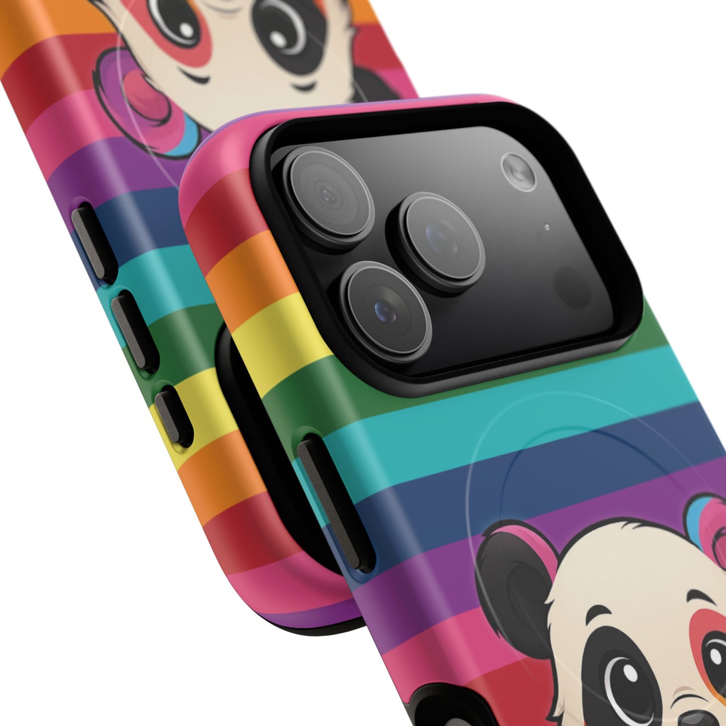 "pridecub" – progress + rainbow pride panda magsafe® iphone tough case