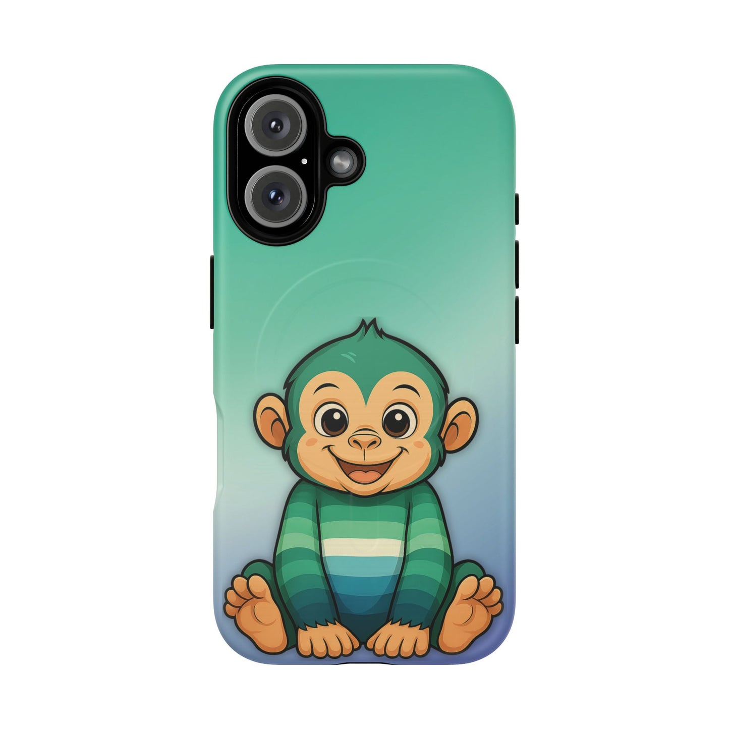"monkey love" – gay [mlm] pride monkey magsafe® iphone tough case