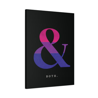Both. | Bisexual Pride Identity Canvas Wall Art