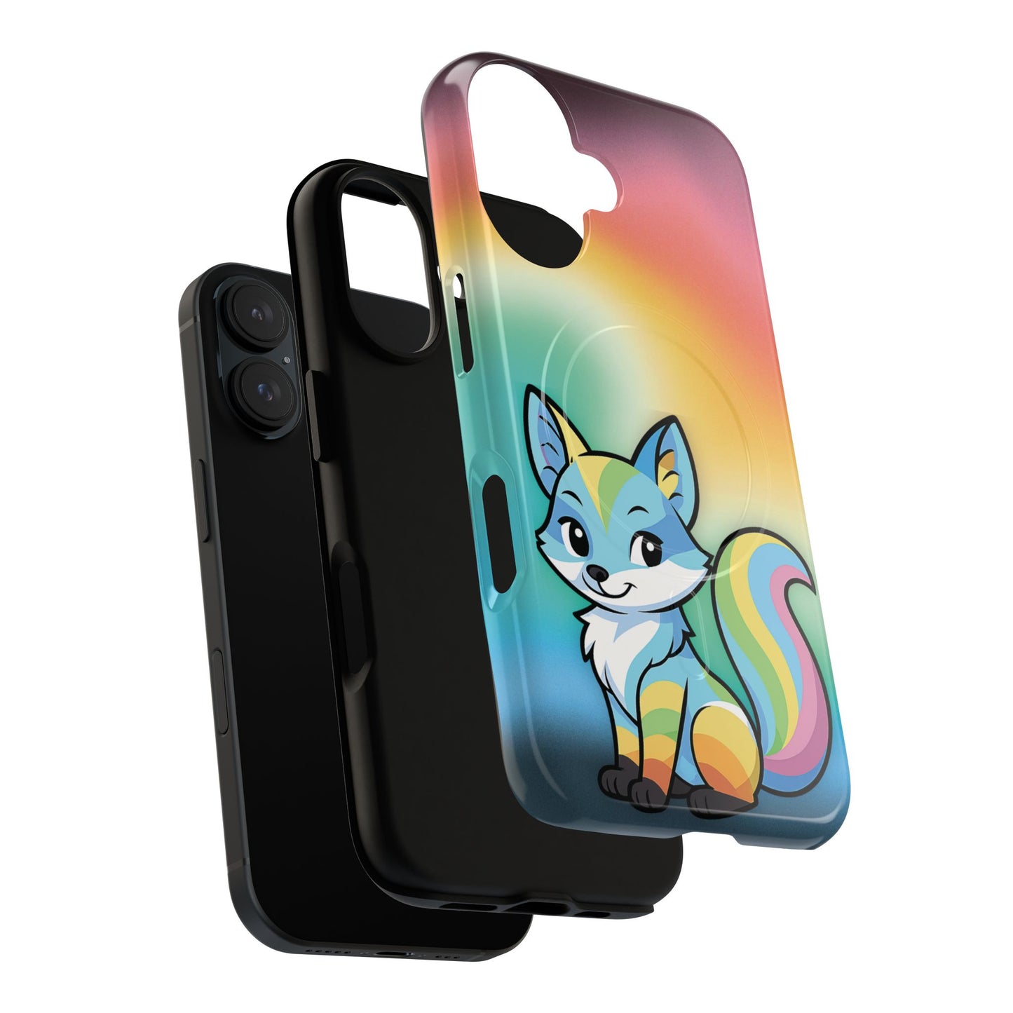 "queer as a fox" – queer pride fox magsafe® iphone case