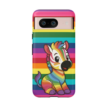 "Zee the O.G." – Original Rainbow Pride Zebra Android Tough Phone Case