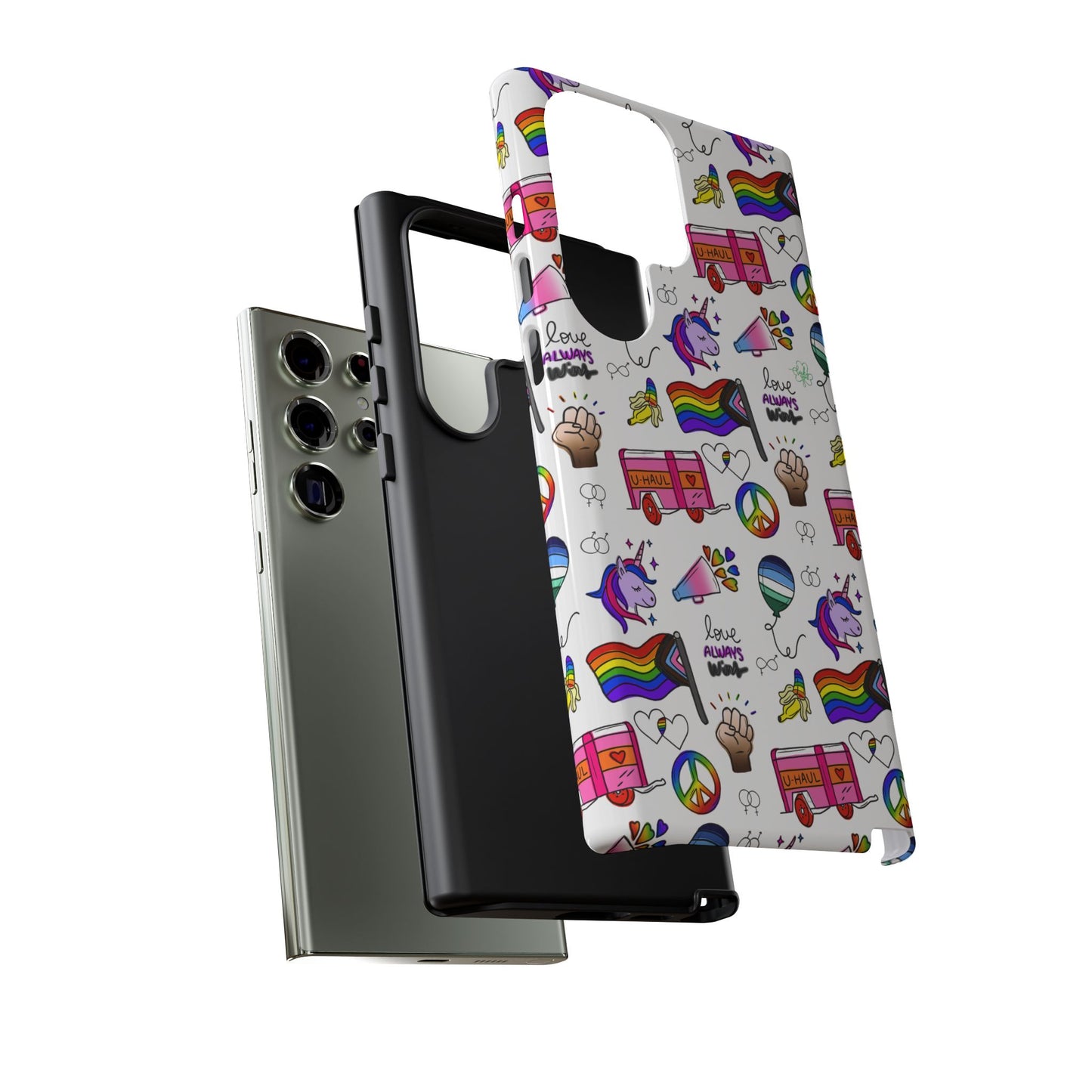 "identity mix" lgbtqia+ collage android tough phone case