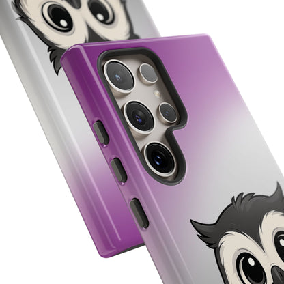 "Ace-Wise" – Asexual Pride Owl Android Tough Phone Case