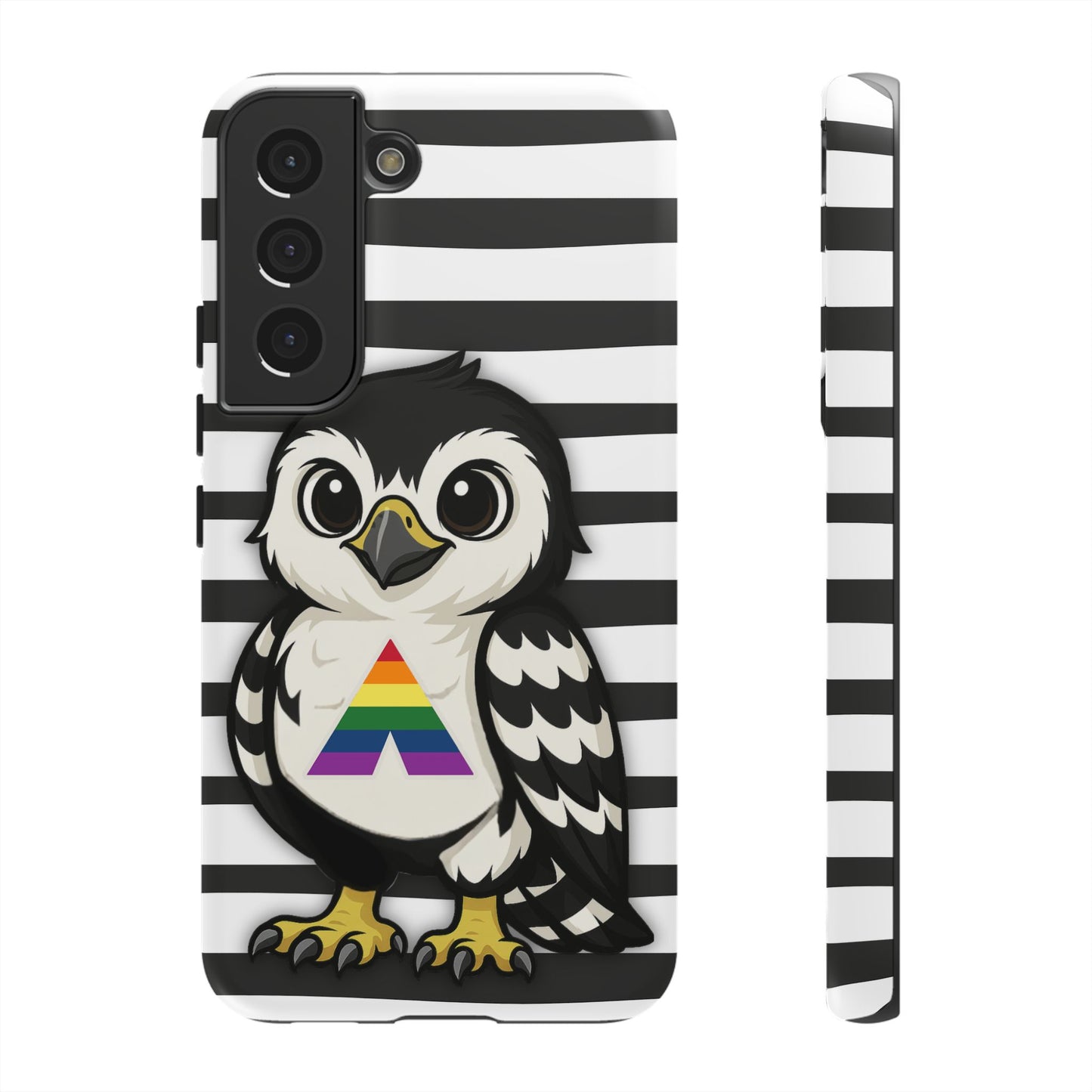 "fly with pride" – lgbtqia+ ally pride hawk android tough phone case