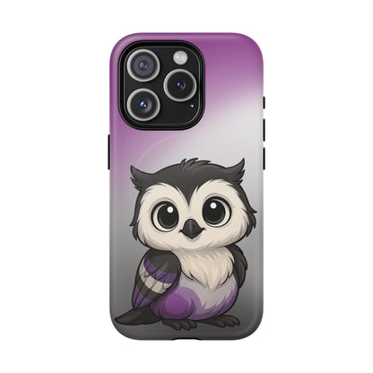 "Ace-Wise" – Asexual Pride Owl MagSafe® iPhone Tough Case