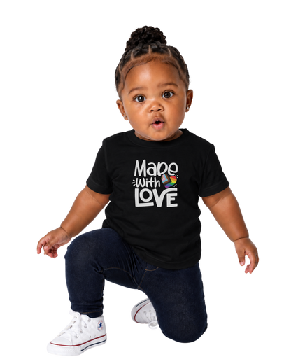 “Made With Love: Text Edition” Baby Jersey T-Shirt