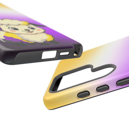 "NonbiBaaary" – Nonbinary Pride Sheep Android Tough Phone Case