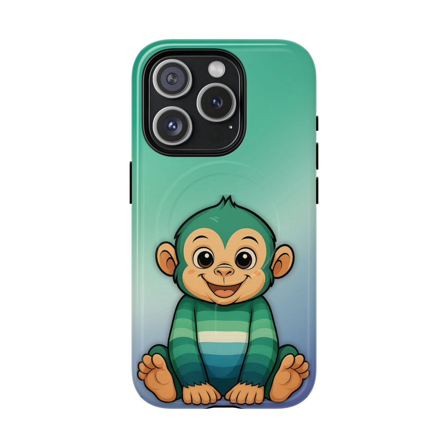 "monkey love" – gay [mlm] pride monkey magsafe® iphone tough case