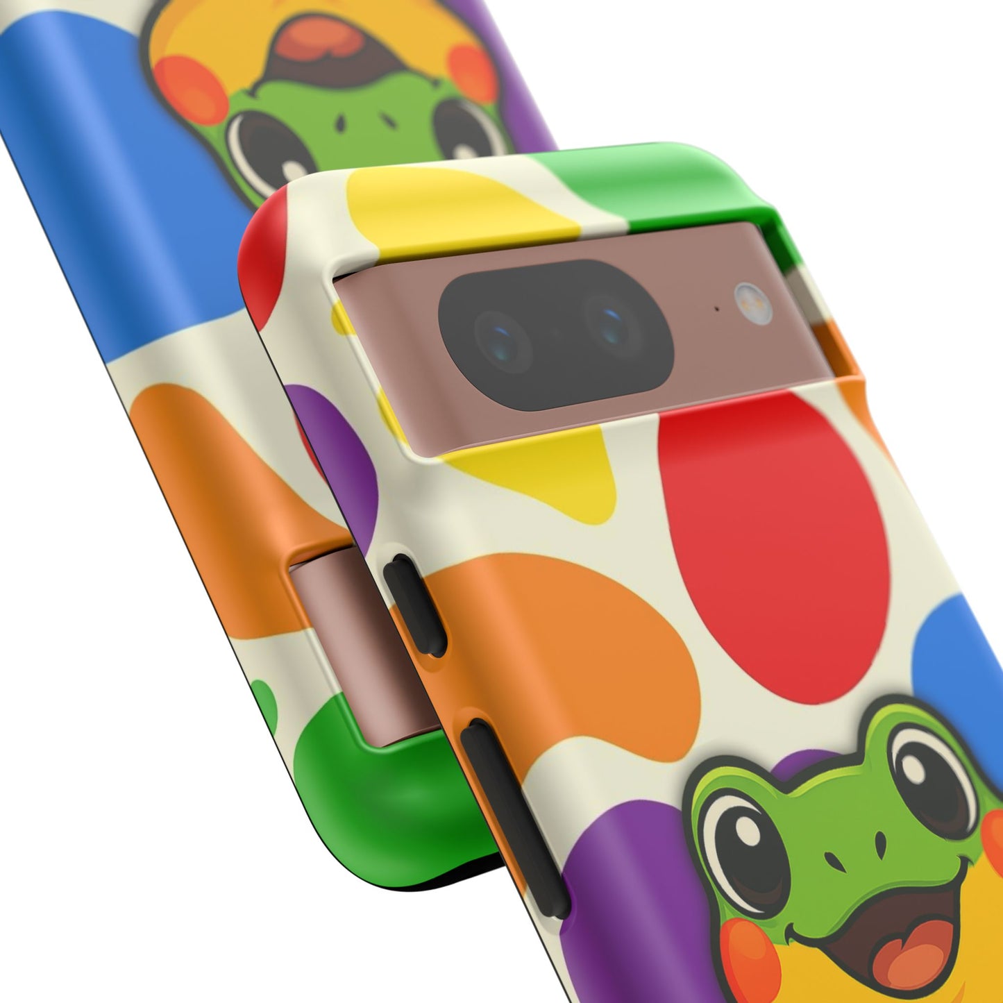 "rainbow ribbit" - lgbtqia+ pride frog android tough phone case