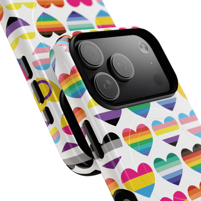 "Proud Hearts" LGBTQIA+ Love MagSafe® iPhone Case