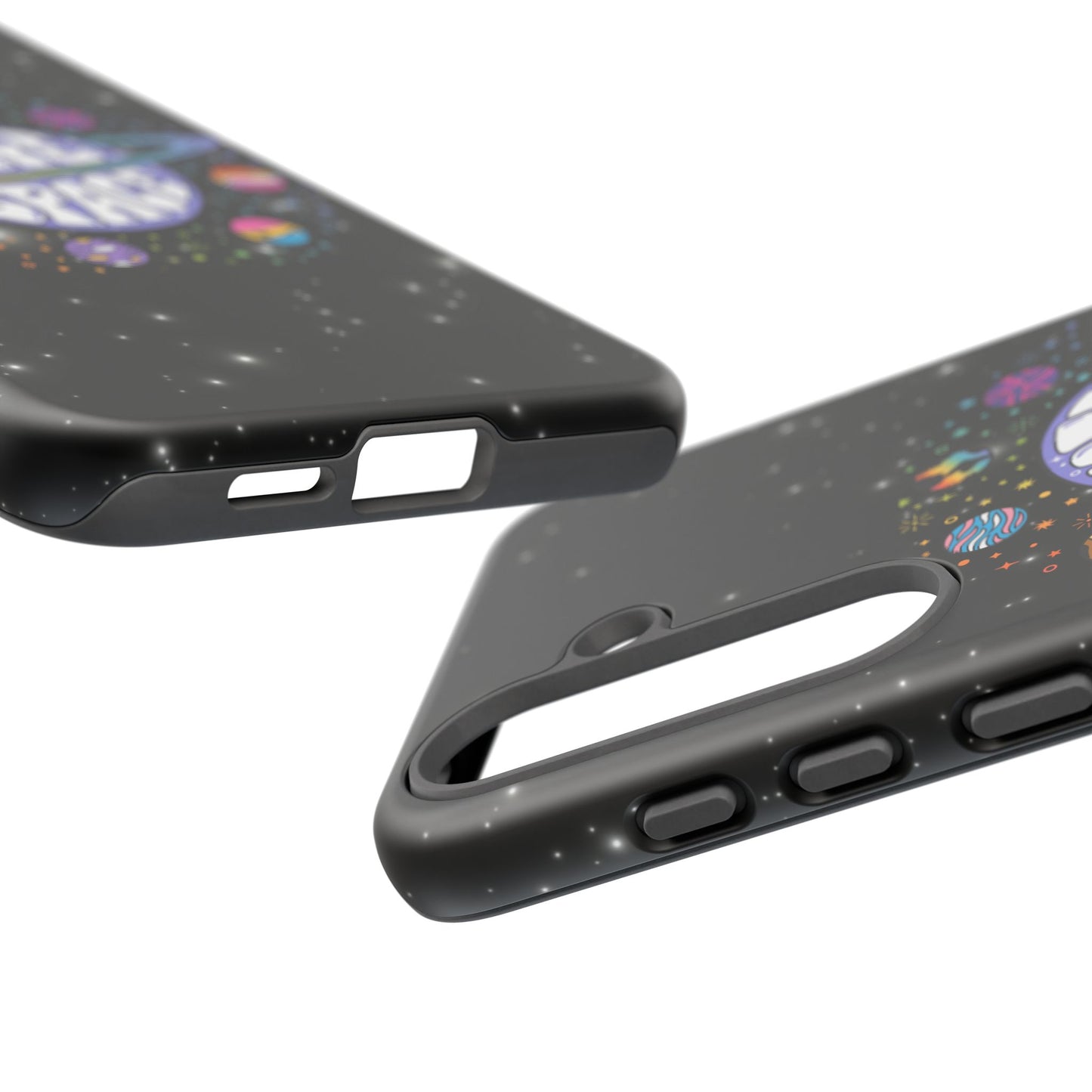 "safe space" lgbtqia+ pride galaxy android tough phone case