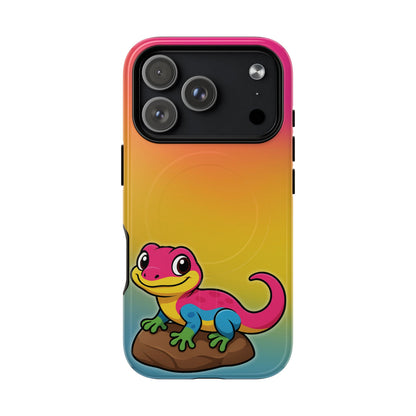"Pan-tastic Voyage" – Pansexual Pride Gecko MagSafe® iPhone Tough Case