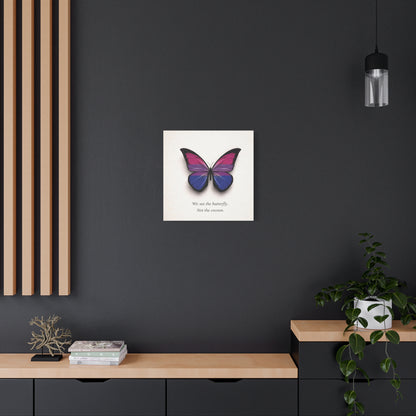 Bi Pride Butterfly | Metamorphosis Series Canvas Wall Art
