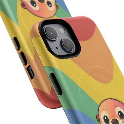 “Otterly Queer” – Retro Rainbow Pride Otter MagSafe® iPhone Tough Case