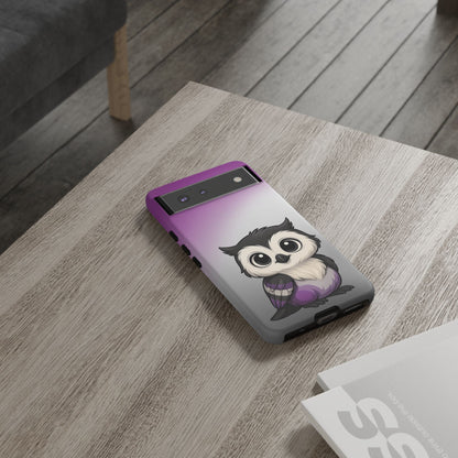 "Ace-Wise" – Asexual Pride Owl Android Tough Phone Case