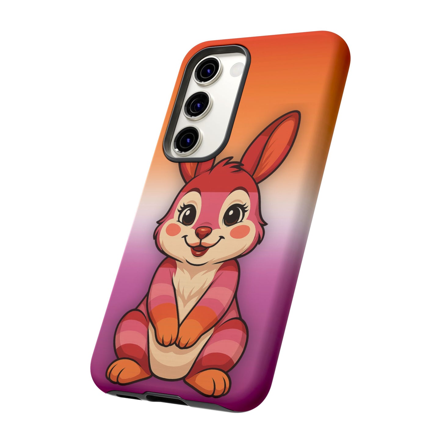 "hare to slay" – lesbian [femme] bunny android tough phone case