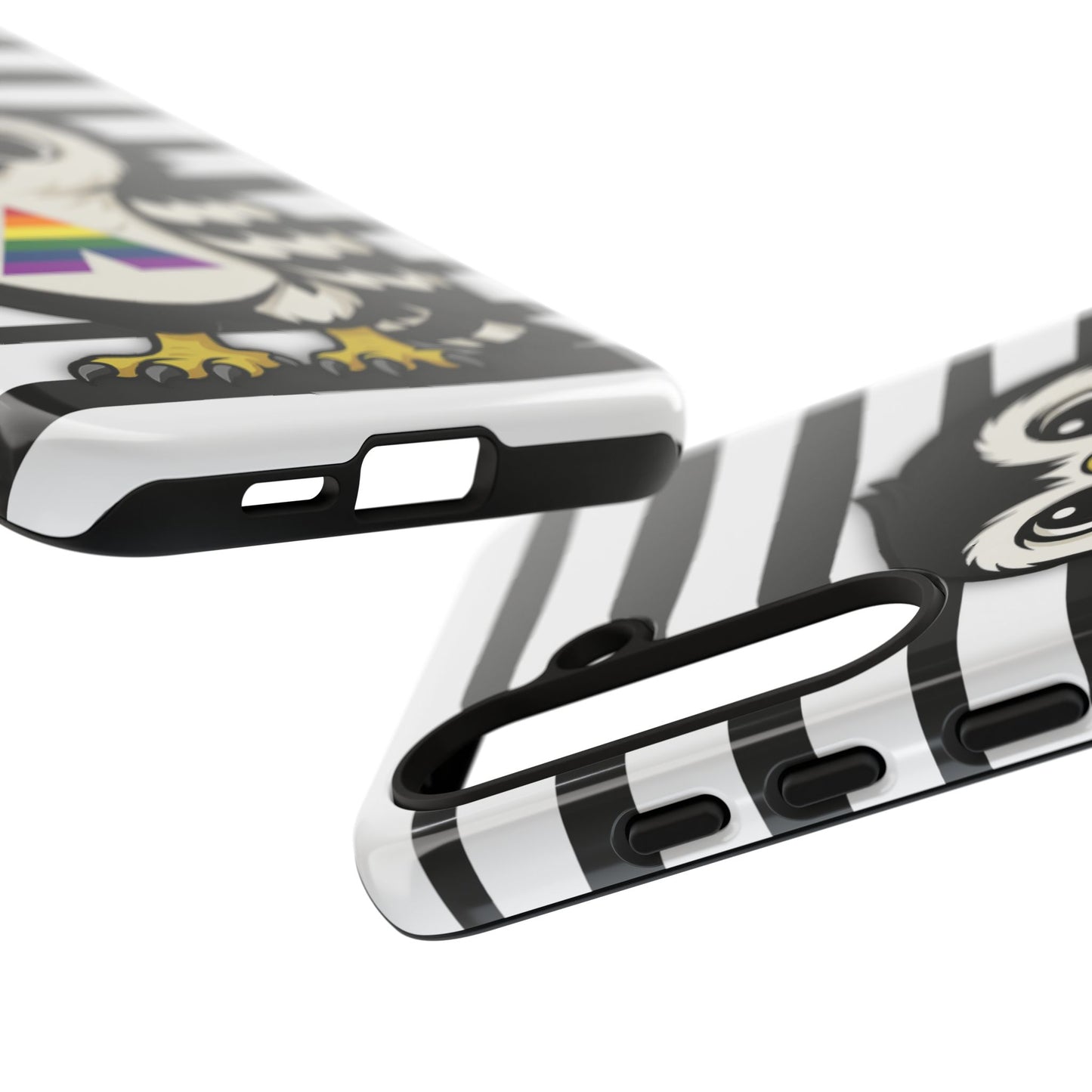 "fly with pride" – lgbtqia+ ally pride hawk android tough phone case