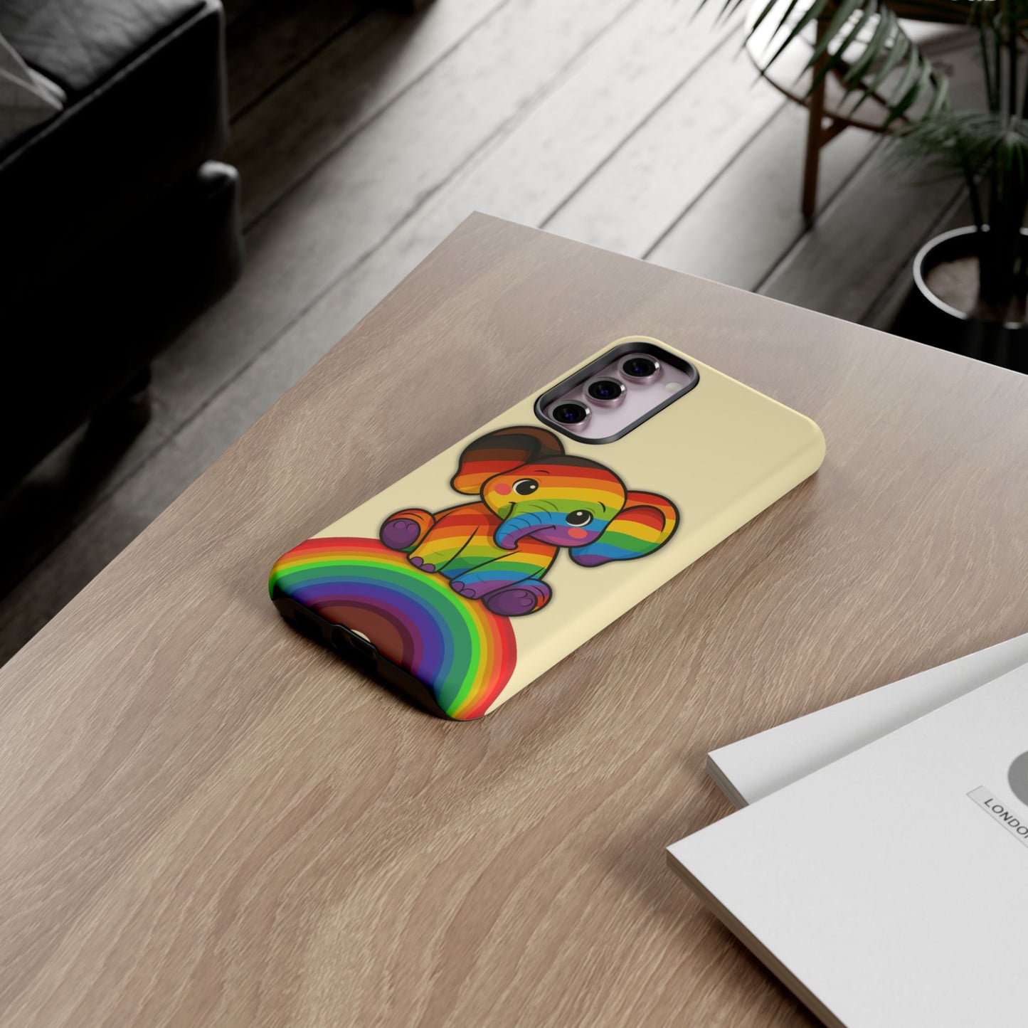 "jumbo joy" – philadelphia pride elephant android tough phone case
