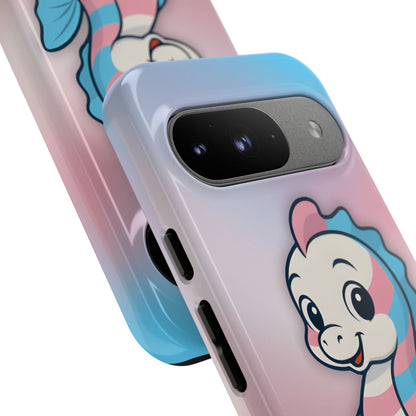 “Sea Me” – Trans Pride Seahorse Android Tough Phone Case