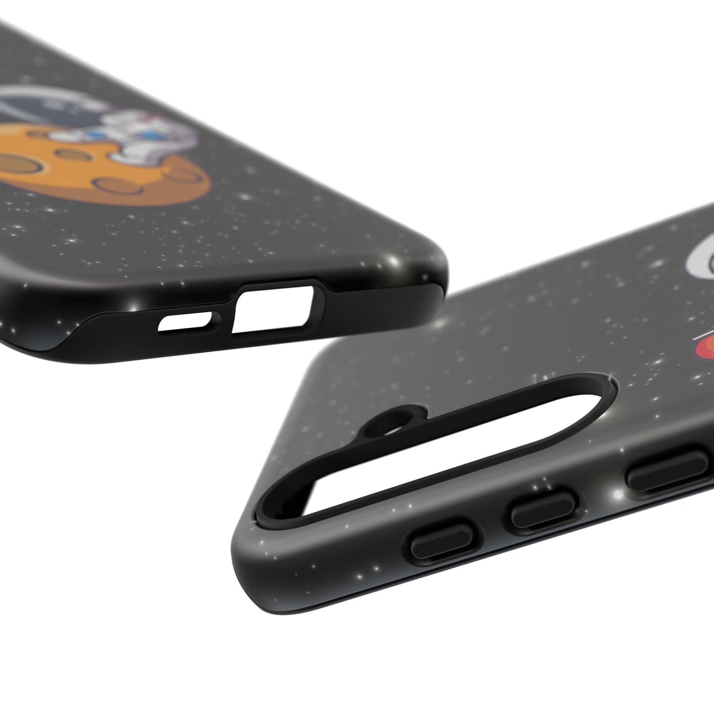 "cosmic queer" lgbtqia+ android astronaut tough phone case