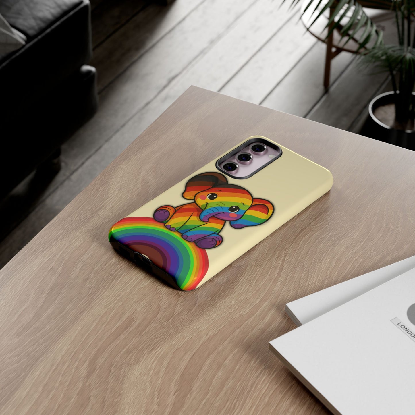 "jumbo joy" – philadelphia pride elephant android tough phone case