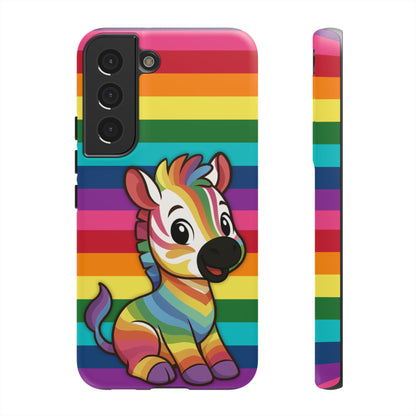"Zee the O.G." – Original Rainbow Pride Zebra Android Tough Phone Case